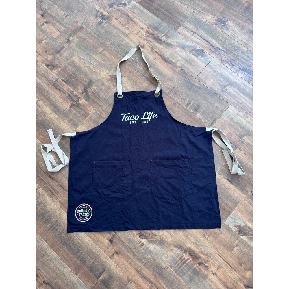 Chronic Tacos Restaurant Fast Food Apron Taco Life Black Port Authority
